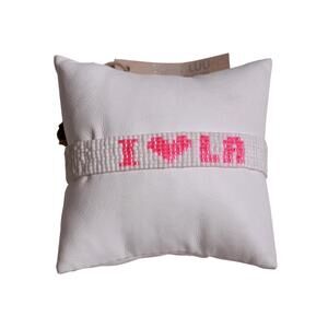 NEW CHAN LUU women's i love la bracelet in white